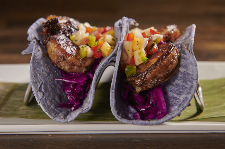 Grilled Jerk Shrimp W/ Pineapple Salsa